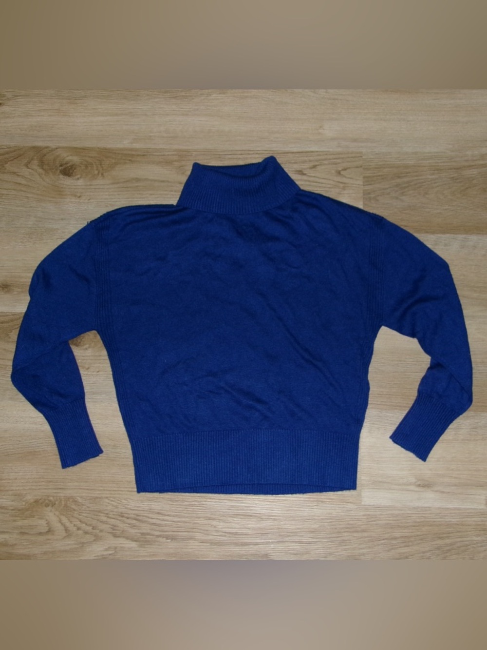 💙 NWT White House Black Market Blue Turtleneck Sweater | Size S
